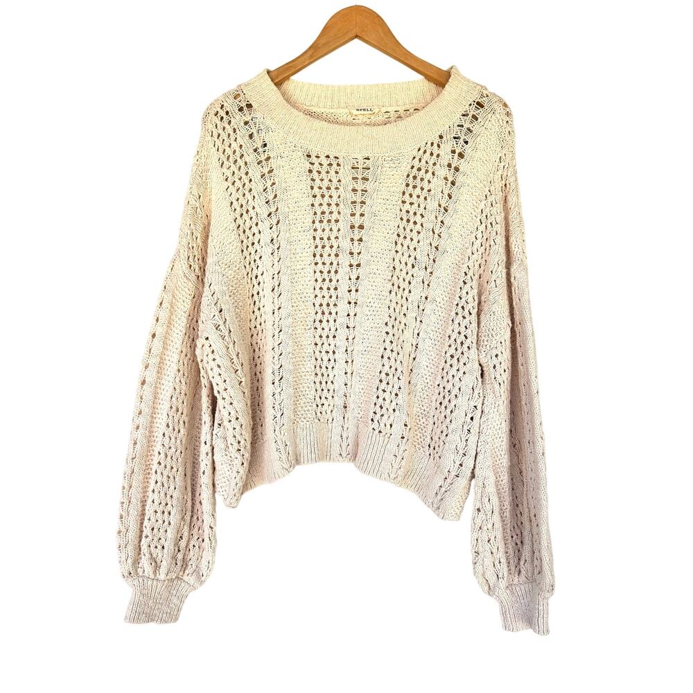 Spell and The Gypsy Collective Road To Paradise Knit Jumper Sweater Wheat Large - Picture 2 of 7